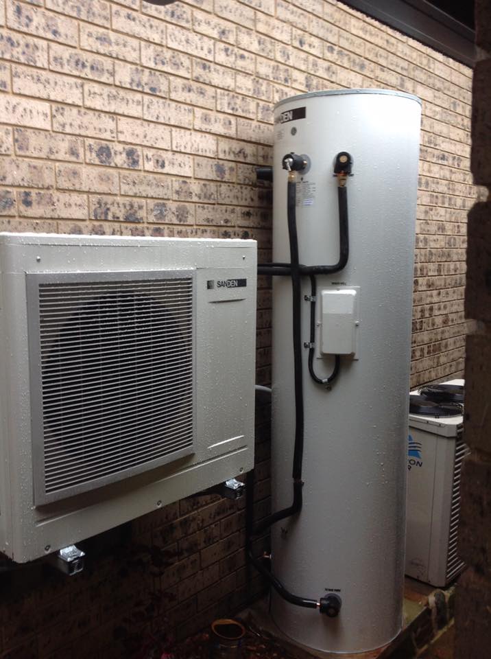 Sanden Hot Water Heat Pump Installation